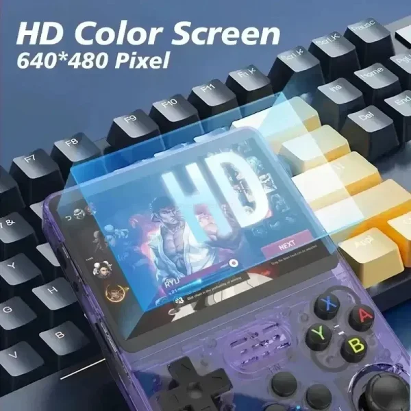 جهاز ألعاب فيديو محمول رجعي R36Sبنظام لينكس،شاشة IPS مقاس 3.5 بوصة،جهاز ألعاب محمول مع مشغل فيديو،ذاكرة 64 جيجابايت،يحتوي على 15,000 لعبة.