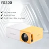 بروجكتر للجوال YG300 صغير محمول – بروجكتر ذكي يدعم الواي فاي بدقة 1280×720 (HD)، عرض فيديو عالي الوضوح، مثالي للمكتب، المسرح المنزلي، والعرض من الجوال.