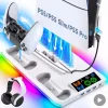Sfa5b4f73638b4df5ac7ea23244387ae5h.webp حامل ألعاب لوحدة التحكم Sony PS5، محطات تشغيل بلاي ستيشن PS 5 Slim Pro، حامل قاعدة دعم، مروحة تبريد، ملحقات ألعاب RGB