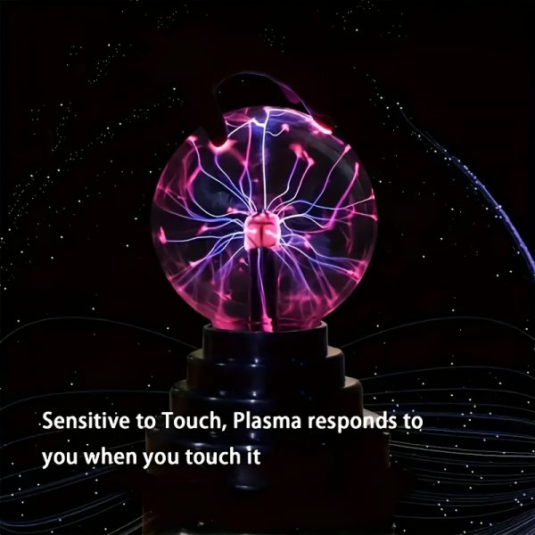 dd682843-3df6-4552-b913-7b8b1b9e9669.jpg صباح LED كرة بلازما يعمل عبر USB، يضيف توهجًا جذابًا لسيت أب الألعاب ويمنح المكتب أجواء مميزة. مثالي وديكور اللاعبين